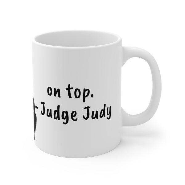 Judge Judy Mug Nice to Leave on top,Sarcastic Funny Inspirational Quote,Gift for Christmas/Birthday/Judge Judy Fans/Graduation/Retirement- Tumbler Mug Water Bottle-Mugs