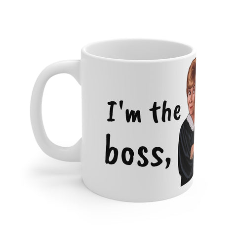 Judge Judy Mug,I'm the boss Applesauce,Sarcastic Judge Judy Magic/Non-magic Mug Gift for Christmas/Thanksgiving/Birthday/Judy Fan/Graduation- Tumbler Mug Water Bottle-Mugs