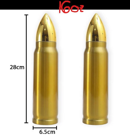 Personalized Motivational Tumbler water bottle Bullet 16-32OZ Gift for gun fan stag party employee teambuilding gifts housewarming birthday- Tumbler Mug Water Bottle-Tumblers & Water Glasses