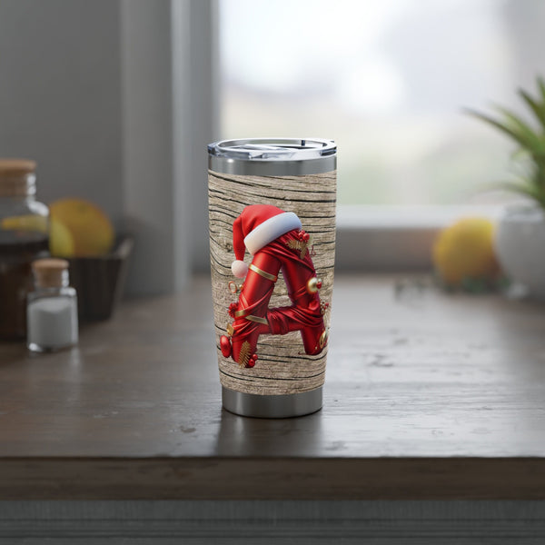 Personalized Faux Wood look Tumbler Ssteel 20oz vacation tumbler Gift for Christmas New Year housewarming bridesmaid groomsman new job promo- Tumbler Mug Water Bottle-Tumblers & Water Glasses