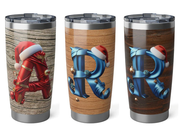 Personalized Faux Wood look Tumbler Ssteel 20oz vacation tumbler Gift for Christmas New Year housewarming bridesmaid groomsman new job promo- Tumbler Mug Water Bottle-Tumblers & Water Glasses