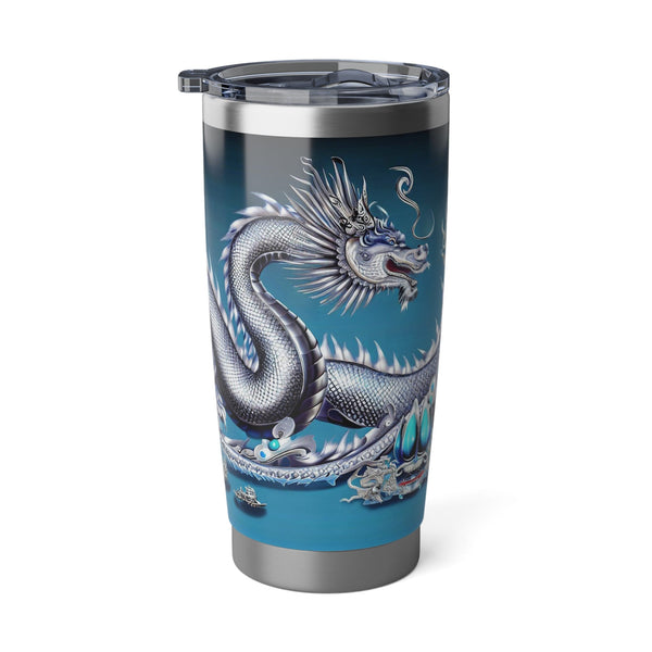 Personalized Blue Dragon Tumbler Ssteel 20oz 2024 Chinese New Year Lucky Dragon Gift for Christmas Dragon fan housewarming travel tumbler- Tumbler Mug Water Bottle-Tumblers & Water Glasses