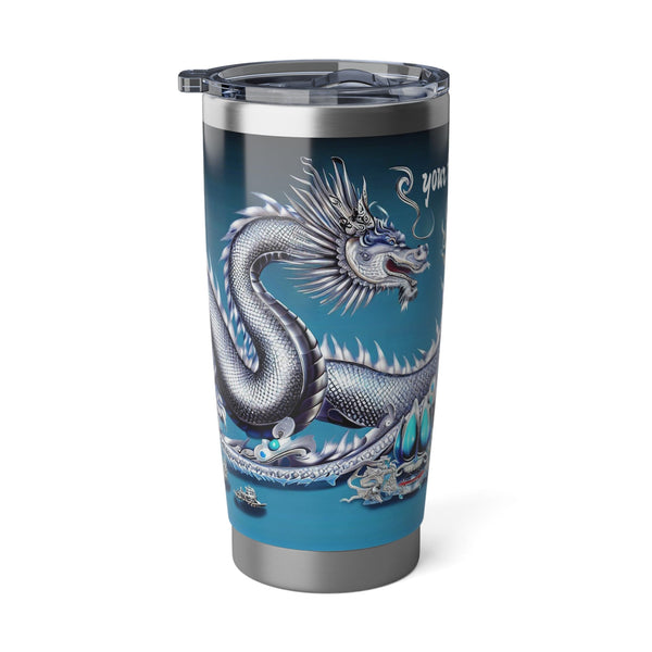 Personalized Blue Dragon Tumbler Ssteel 20oz 2024 Chinese New Year Lucky Dragon Gift for Christmas Dragon fan housewarming travel tumbler- Tumbler Mug Water Bottle-Tumblers & Water Glasses