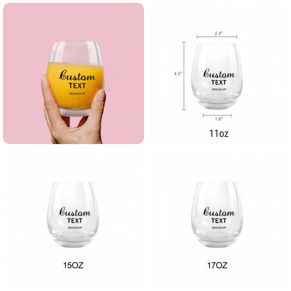 Personalized Birthstone Wine Glass Name,custom name wine glass,monogram wine cup,personalized best man gift,birthstone cup bridesmaid gift- Tumbler Mug Water Bottle-Wine Glasses & Charms