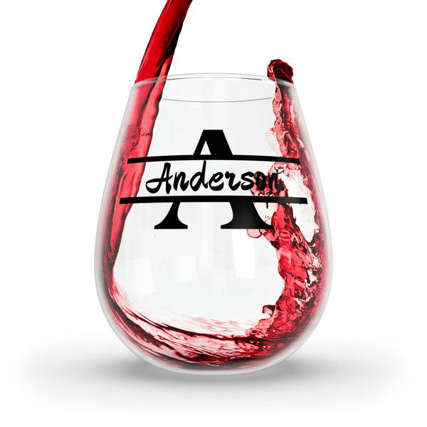 Personalized Name Dragon Wine Glass monogram wreath birthday anniversary gift for wife mom son dad groom best friend retirement graduation- Tumbler Mug Water Bottle-Wine Glasses & Charms