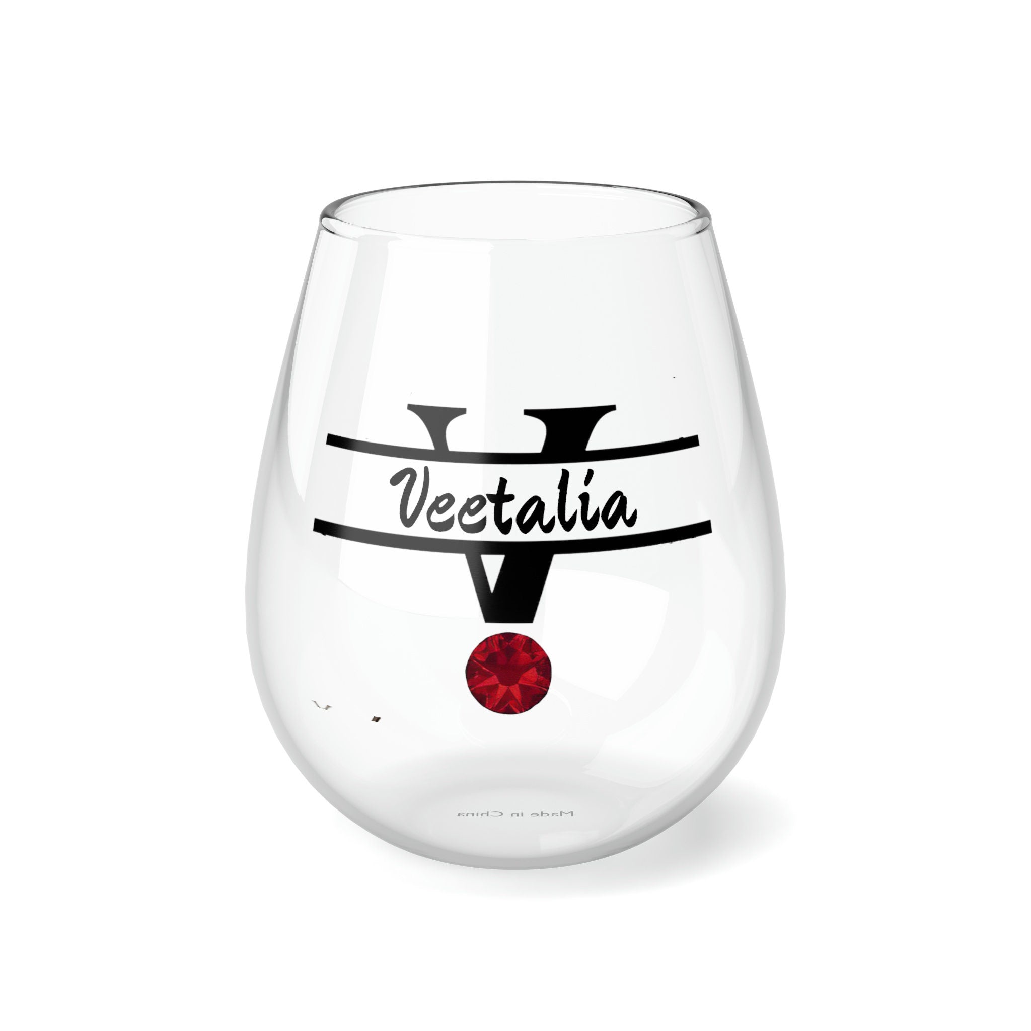 Personalized Birthstone Name Wine Glass monogram birthstone birthday mothersday anniversary gift for wife dad mom son husband grandfather- Tumbler Mug Water Bottle-Wine Glasses & Charms