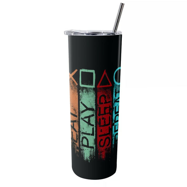 Personalized Motivational Tumbler SSteel Straw water bottle inspirational 20oz Funny Sarcastic Quote Retirement gift for new job graduation- Tumbler Mug Water Bottle-Tumblers & Water Glasses