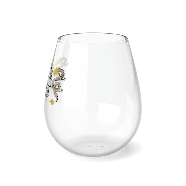 Personalized Name Cracked Wall Wine Glass monogram wreath,custom name glass gift for bridesmaid wedding christmas baby christening new job- Tumbler Mug Water Bottle-Wine Glasses & Charms