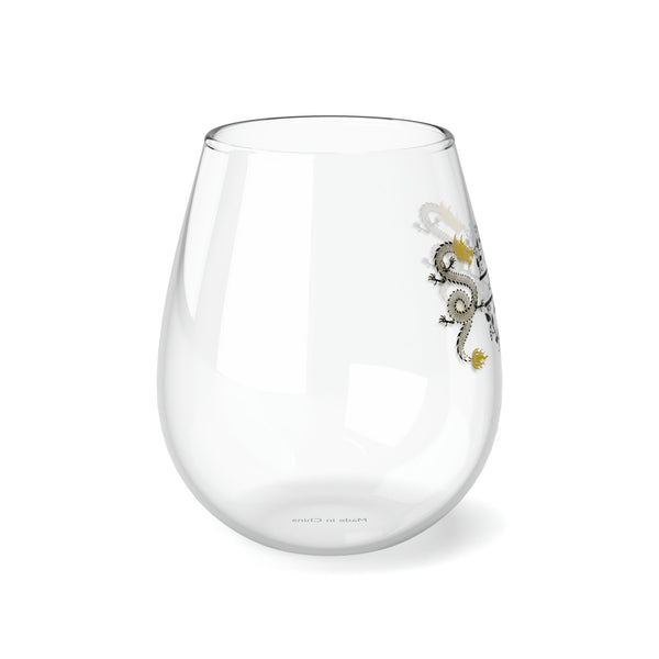 Personalized Name Cracked Wall Wine Glass monogram wreath,custom name glass gift for bridesmaid wedding christmas baby christening new job- Tumbler Mug Water Bottle-Wine Glasses & Charms
