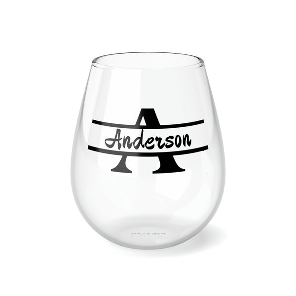 Personalized Double Name Dragon Wine Glass,newlywed gift custom glass,monogram 2024 Dragon lunar new year custom glass gift for christmas- Tumbler Mug Water Bottle-Wine Glasses & Charms