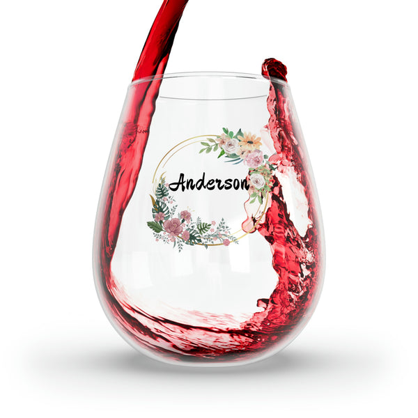 Personalized Double Name Dragon Wine Glass,newlywed gift custom glass,monogram 2024 Dragon lunar new year custom glass gift for christmas- Tumbler Mug Water Bottle-Wine Glasses & Charms