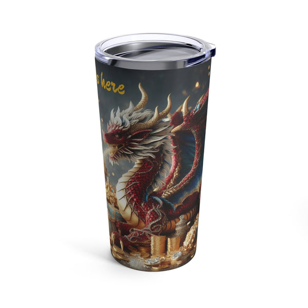 Personalized Double Dragon Tumbler Ssteel 20oz 2024 Chinese New Year Dragon birthday gift vacation tumbler Gift for Dragon fan housewarming- Tumbler Mug Water Bottle-Tumblers & Water Glasses