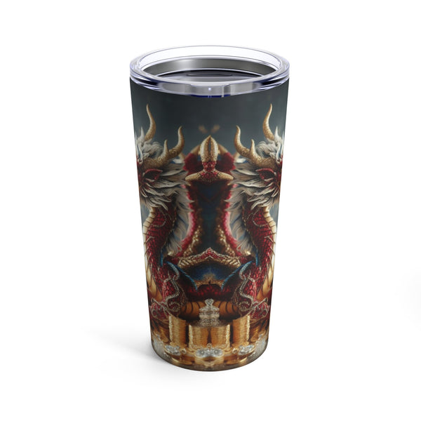Personalized Double Dragon Tumbler Ssteel 20oz 2024 Chinese New Year Dragon birthday gift vacation tumbler Gift for Dragon fan housewarming- Tumbler Mug Water Bottle-Tumblers & Water Glasses