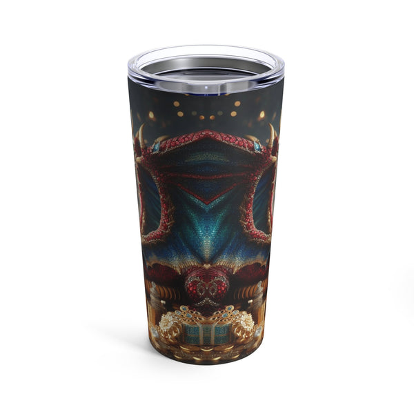 Personalized Double Dragon Tumbler Ssteel 20oz 2024 Chinese New Year Dragon birthday gift vacation tumbler Gift for Dragon fan housewarming- Tumbler Mug Water Bottle-Tumblers & Water Glasses
