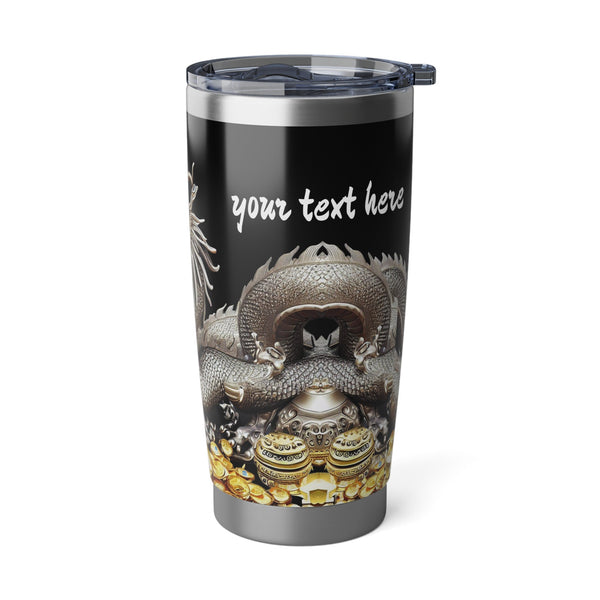 Personalized Silver Dragon Tumbler Ssteel 20oz 2024 Chinese New Year Lucky Dragon Gift for Dragon lover housewarming Couple Valentine Day- Tumbler Mug Water Bottle-Tumblers & Water Glasses