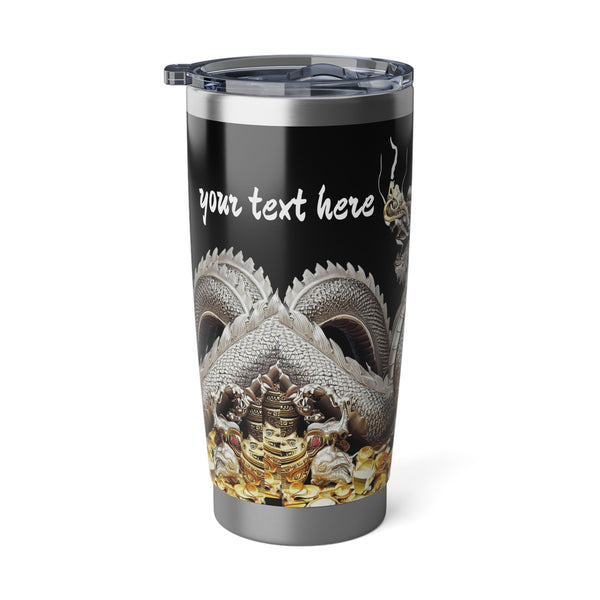 Personalized Silver Dragon Tumbler Ssteel 20oz 2024 Chinese New Year Lucky Dragon Gift for Dragon lover housewarming Couple Valentine Day- Tumbler Mug Water Bottle-Tumblers & Water Glasses