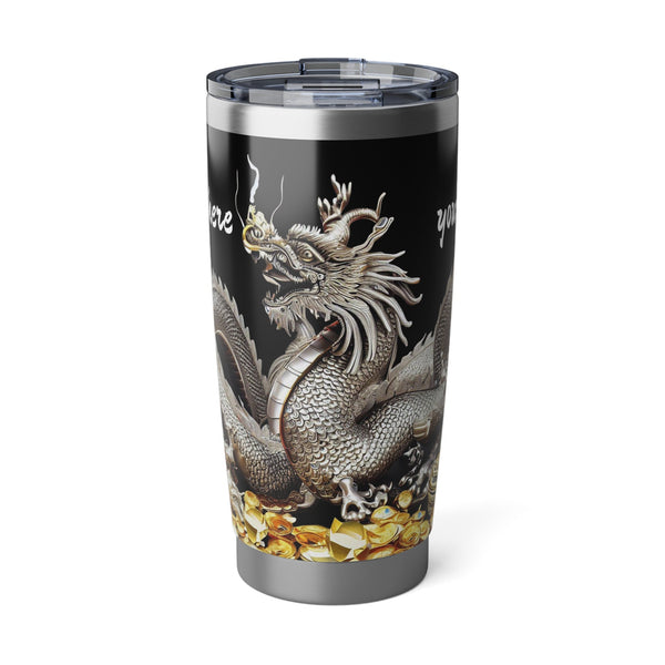 Personalized Silver Dragon Tumbler Ssteel 20oz 2024 Chinese New Year Lucky Dragon Gift for Dragon lover housewarming Couple Valentine Day- Tumbler Mug Water Bottle-Tumblers & Water Glasses