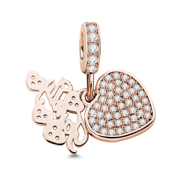 Personalised Photo Heart Charm Anniversary Birthday Mothers day gift for wife mom daughter sister bridesmaid jewelry grandmothers garden- Custom & Braille Jewelry-Charms