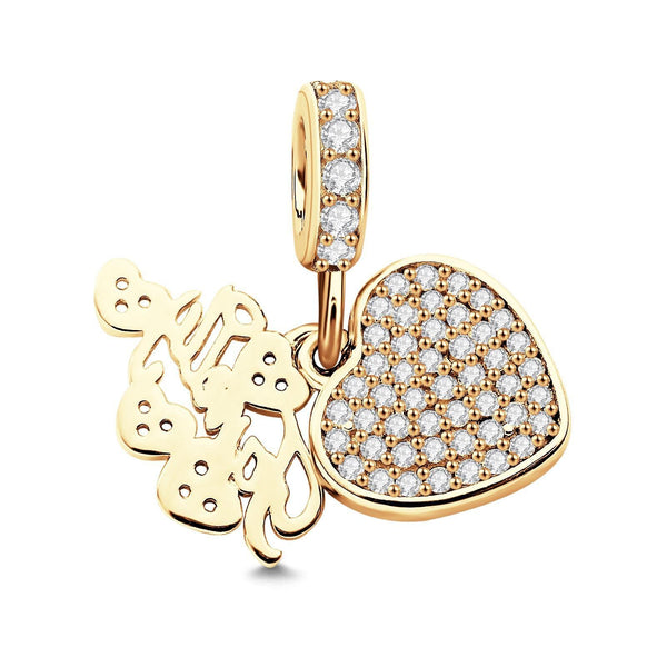 Personalised Photo Heart Charm Anniversary Birthday Mothers day gift for wife mom daughter sister bridesmaid jewelry grandmothers garden- Custom & Braille Jewelry-Charms