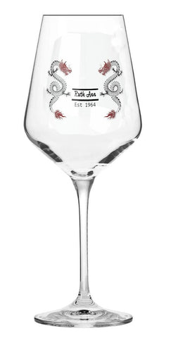 Personalized Name Dragon Stem Wine Glass monogram birthday anniversary gift for wife mom son dad groom best friend retirement graduation- Tumbler Mug Water Bottle-Wine Glasses & Charms