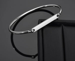 Stainless Steel Lettering Bracelet