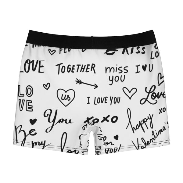 Love Notes Splash Mens Boxer Brief, Christmas/Thanksgiving/Birthday/His/Hers/Couple/Anniversary/Graduation Gifts