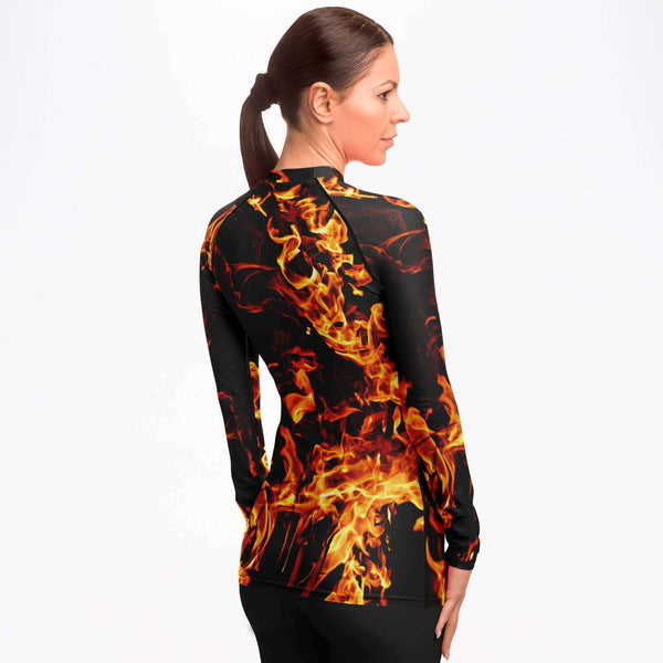 XS-4XL Fire Flames Mens Rashguard,Long Sleeve SlimFit top,UPF 50+,Printed & Handsewn Rashguard Mens Swimwear,mens sportswear,mens sporty top