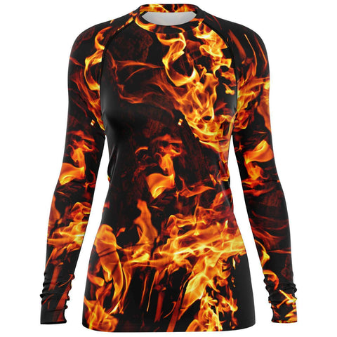 XS-4XL Fire Flames Mens Rashguard,Long Sleeve SlimFit top,UPF 50+,Printed & Handsewn Rashguard Mens Swimwear,mens sportswear,mens sporty top