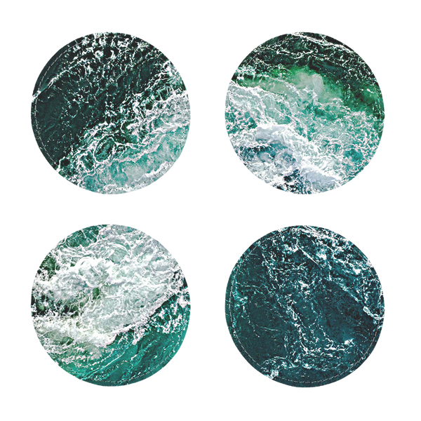 Oceanic Sublimation Coasters Pack of Four