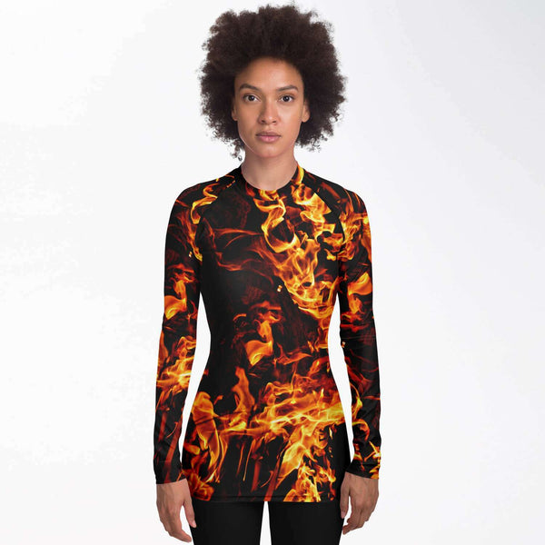 XS-4XL Fire Flames Mens Rashguard,Long Sleeve SlimFit top,UPF 50+,Printed & Handsewn Rashguard Mens Swimwear,mens sportswear,mens sporty top