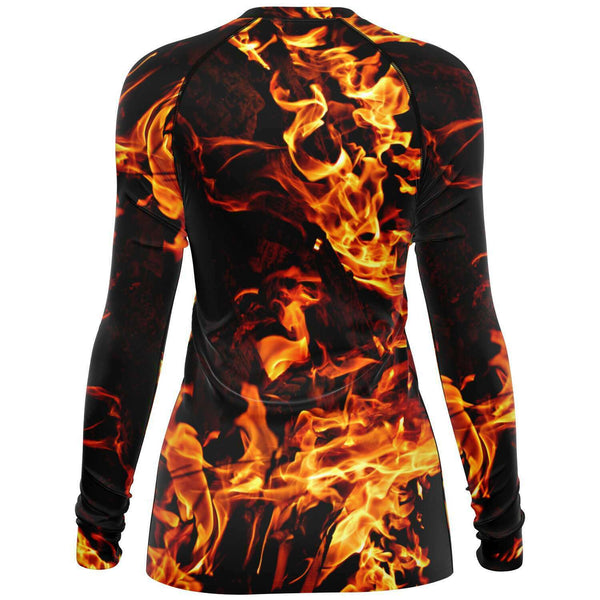 XS-4XL Fire Flames Mens Rashguard,Long Sleeve SlimFit top,UPF 50+,Printed & Handsewn Rashguard Mens Swimwear,mens sportswear,mens sporty top