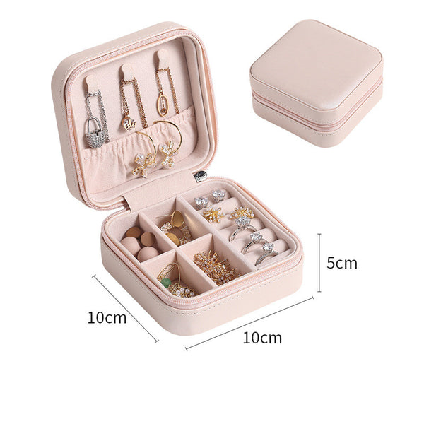 Personalized Name Bridesmaid Jewelry Box Portable Display Cabinet Travel Storage Gift