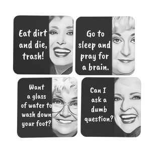 4pcSetAGoldenGirls Hardboard Coaster Set of 4