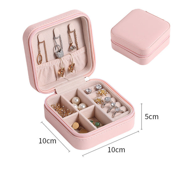 Personalized Name Bridesmaid Jewelry Box Portable Display Cabinet Travel Storage Gift
