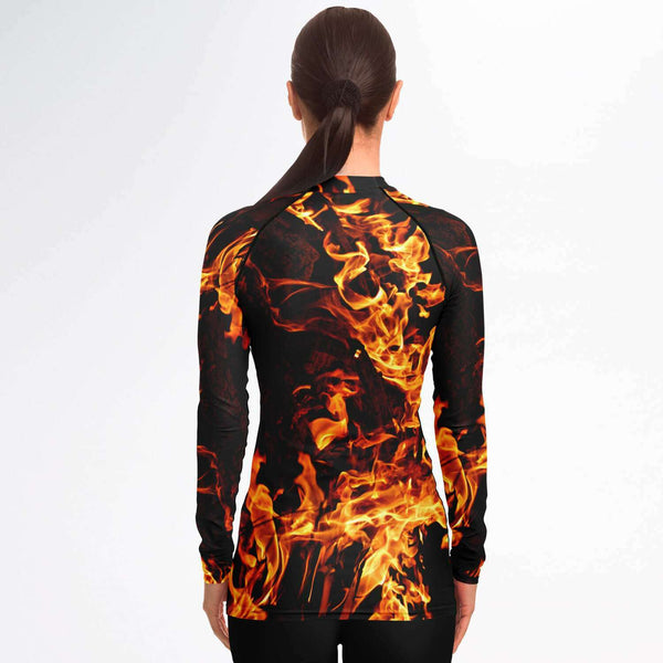 XS-4XL Fire Flames Mens Rashguard,Long Sleeve SlimFit top,UPF 50+,Printed & Handsewn Rashguard Mens Swimwear,mens sportswear,mens sporty top