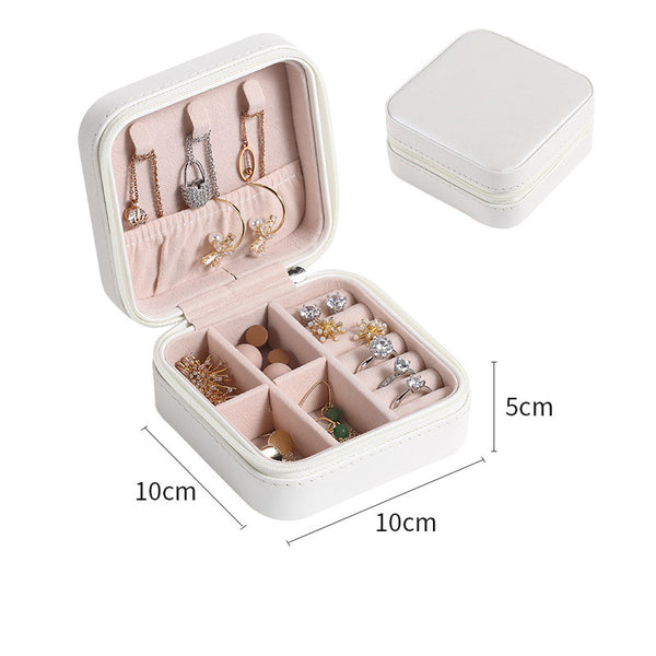 Personalized Name Bridesmaid Jewelry Box Portable Display Cabinet Travel Storage Gift