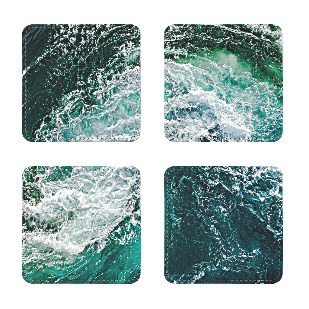 Oceanic Sublimation Coasters Pack of Four