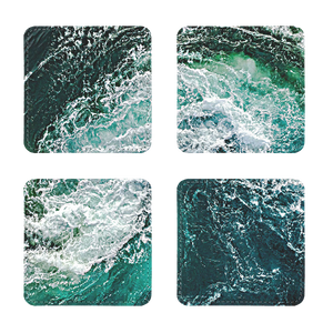 Oceanic Sublimation Coasters Pack of Four