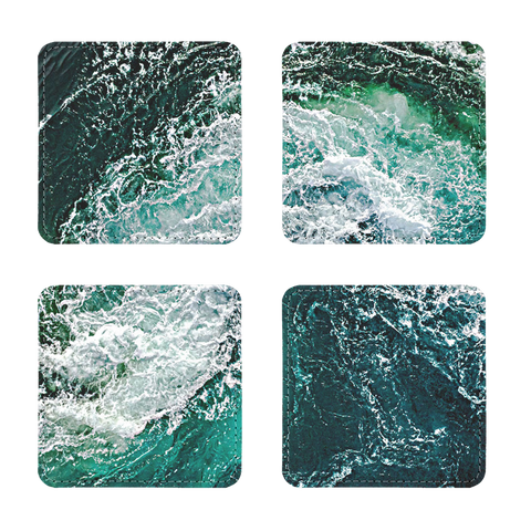 Oceanic Sublimation Coasters Pack of Four