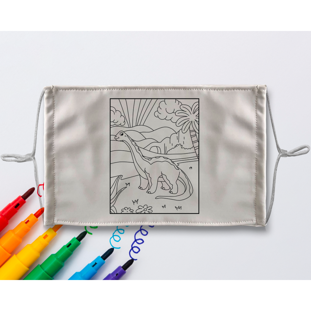 d7 Sublimation Colouring Face Mask