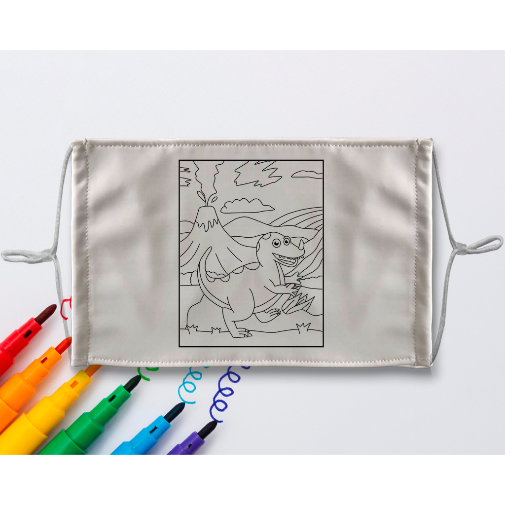 d4 Sublimation Colouring Face Mask