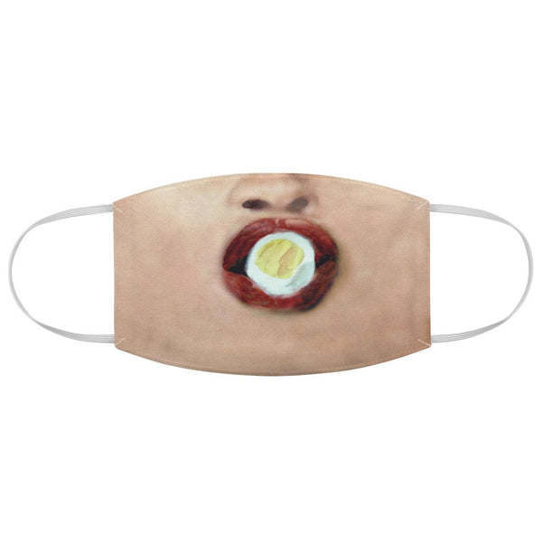 Suck Eggs 3D Printed Realistic Expression Unisex Fabric Mask for Light/Medium/Dark  /Adult/Kids, Washable 2 layer Polyester Cloth