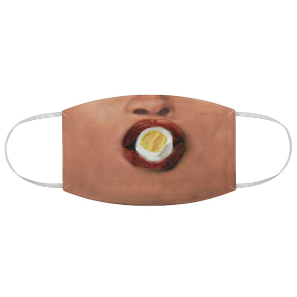 Suck Eggs 3D Printed Realistic Expression Unisex Fabric Mask for Light/Medium/Dark  /Adult/Kids, Washable 2 layer Polyester Cloth
