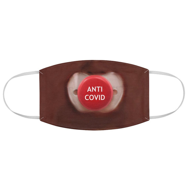 Anti Covid Baby Pacifier 3D Printed Realistic Expression Unisex Fabric Mask, Light, Medium and Dark  , Reusable 2 layer Polyester Cloth