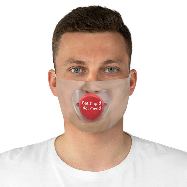 Get Cupid Not  3DPrinted Realistic Expression Unisex Fabric Mask,Light/Med/Dark/Adults/Kids,Washable Reusable 2 layer Polyester Cloth