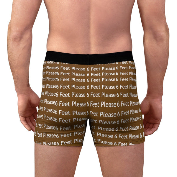 6 feet pls Covid Fun Men&#39;s Boxer Briefs in lightweight fabric, Christmas,Birthday/Engagement/Anniversary/Funny Covid Gifts
