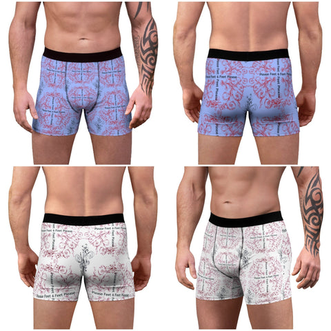 6 feet please Anti-covid Men&#39;s Boxer Briefs,Gift for Him/Christmas/Birthday/Engagement/Anniversary/Funny/Halloween/Thanksgiving/Valentine