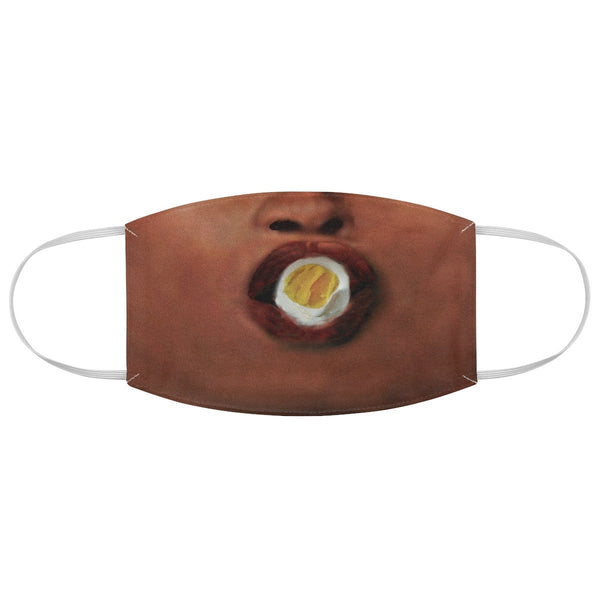 Suck Eggs 3D Printed Realistic Expression Unisex Fabric Mask for Light/Medium/Dark  /Adult/Kids, Washable 2 layer Polyester Cloth