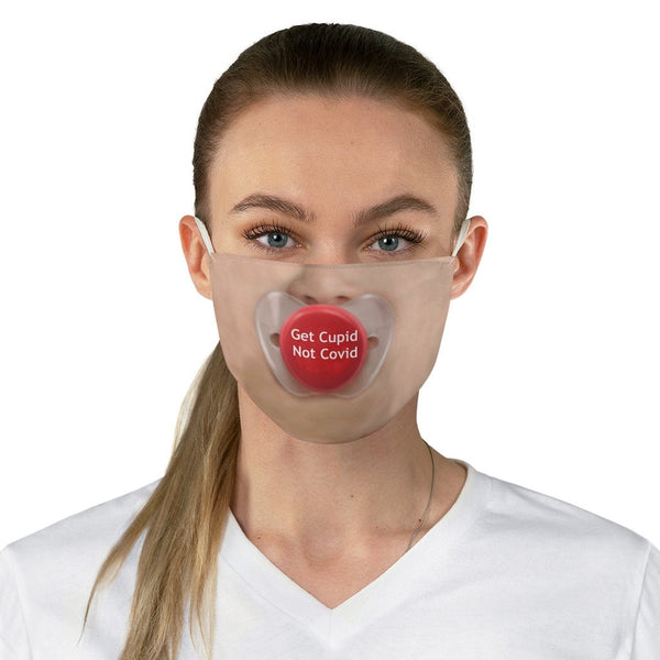 Get Cupid Not  3DPrinted Realistic Expression Unisex Fabric Mask,Light/Med/Dark/Adults/Kids,Washable Reusable 2 layer Polyester Cloth
