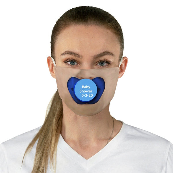 Anti Covid Baby Pacifier 3D Printed Realistic Expression Unisex Fabric Mask, Light, Medium and Dark  , Reusable 2 layer Polyester Cloth